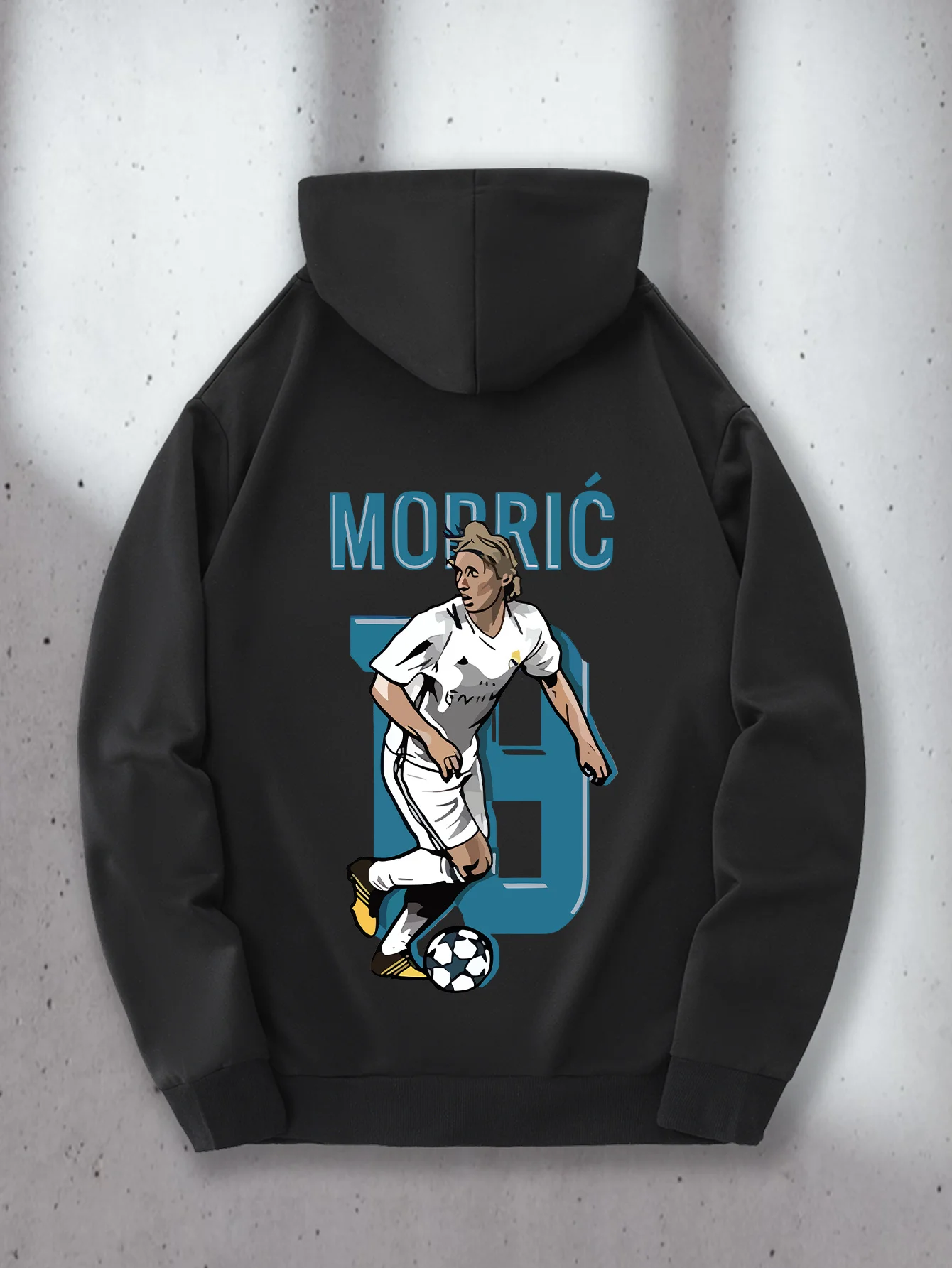 Sudadera con capucha para hombre MORIC con estampado de letras, ideal para otoño/invierno y estilo deportivo informal.