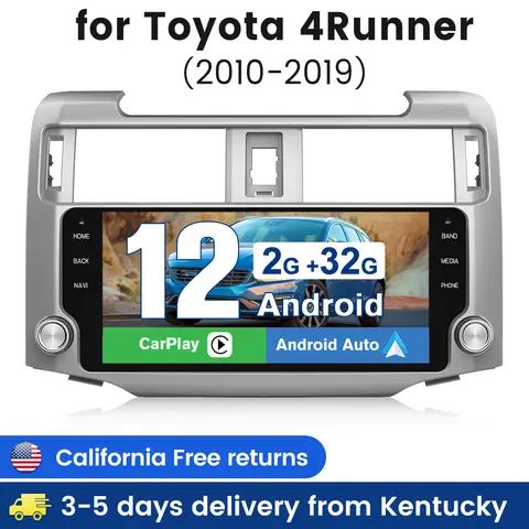 Estéreo de coche Junsun para Toyota 4Runner 2010-2019 Android 10,33 pulgadas Radio de coche inalámbrico Carplay Android Auto DSP WiFi navegación GPS