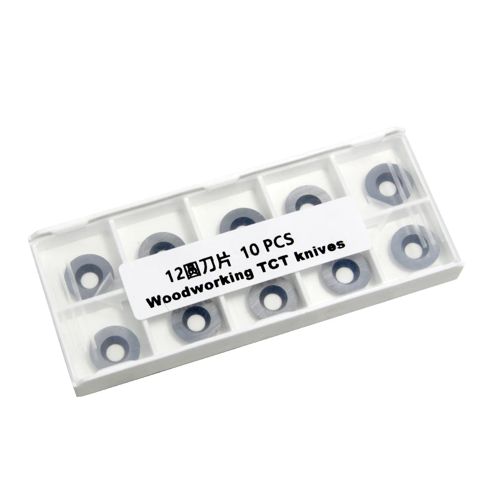 Inserti in metallo duro TASP frese 12mm rotonde 10 pezzi utensili per tornitura del legno coltelli per tornio per legno mandrino tornio