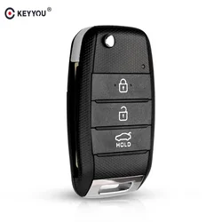 Keyyou Ersatz 3 Tasten für Kia Kia K2 K3 K5 Carens Cerato Forte Auto Anhänger Abdeckung Gehäuse Remote Key Shell Case Flip Folding