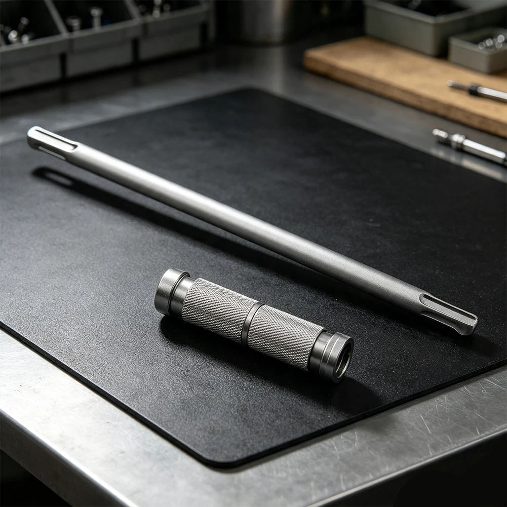 26cm SDS Plus Verlängerungsstange mit Schnellwechseladapter für Bohrhammer, Schaft aus hochlegiertem Kohlenstoffstahl – Detail 4