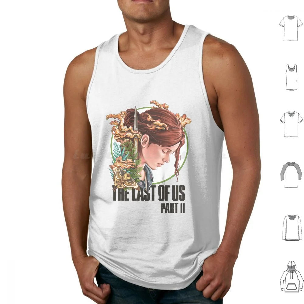 The Last Of Us-Ellie Tank Tops Vest Sleeveless Tlou The Last Of Us Ellie Last Of Joel Clickers Knife Part 1 Part 2 Thelastofus