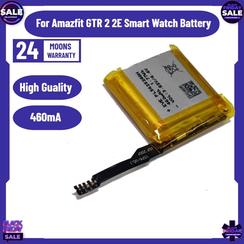 

New PL542524GH Battery for Amazfit GTR 2 2E Smart Watch Bateria A1951/A1952 PL542524 542524 Batteries