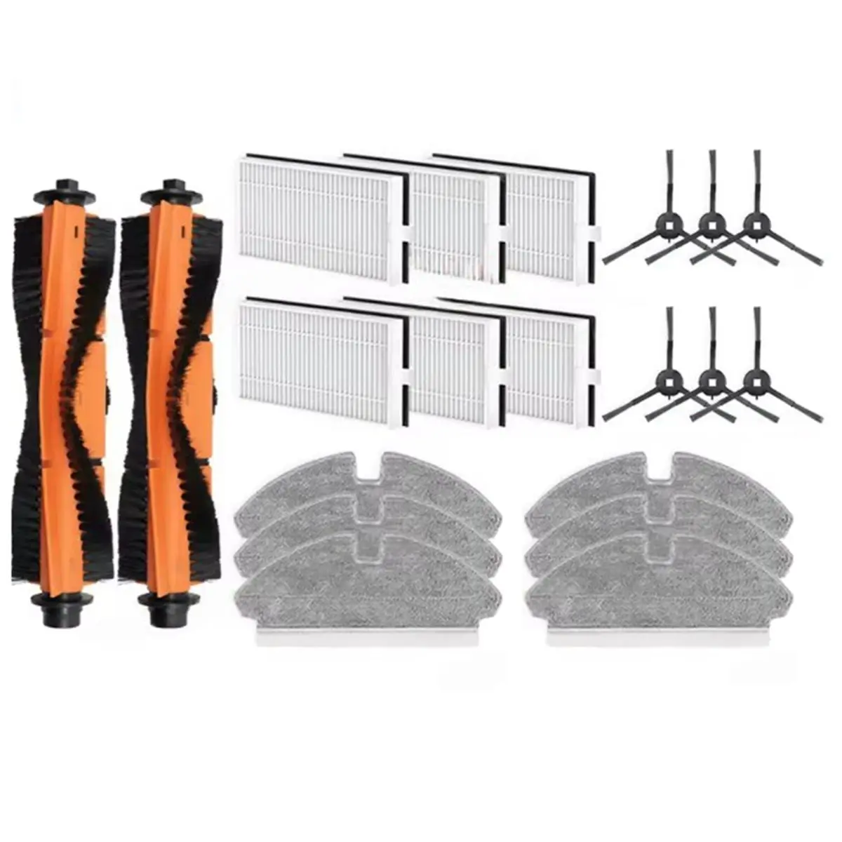 Pièces de rechange YDSC pour Dreame Mova M1 / Trouver M1 / ROPO Laser Slim / Kewbily DL30 Pro : brosse principale, brosse latéra
