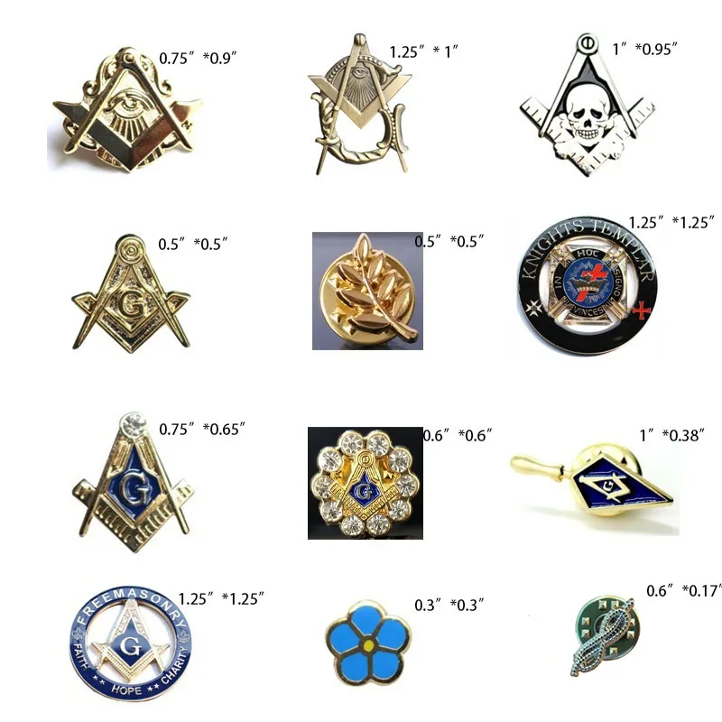 Masonic Freemasonry Square and Compass All Seeing Eye Lapel Pin Badge with Skull & Bones Symbol Gift for Freemason