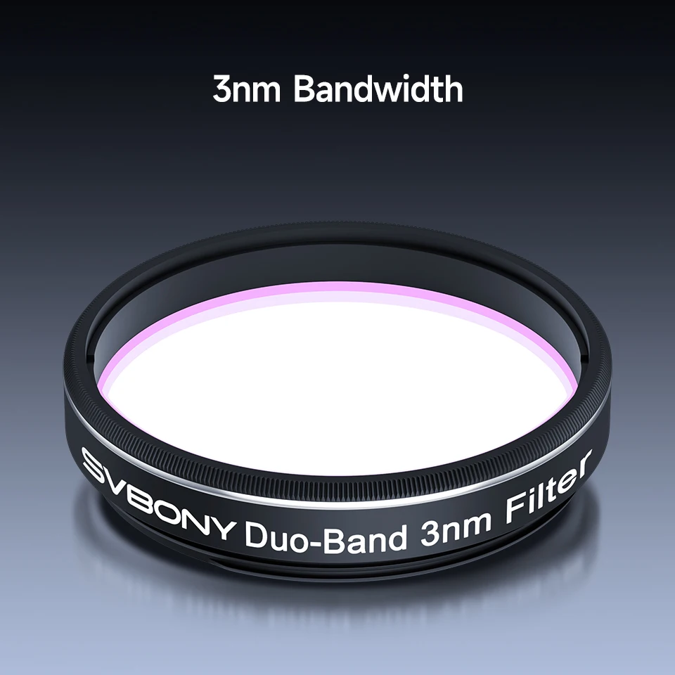 Svbony SV220 Teleskopfilter, H-Alpha und OIII, 3 nm Dualband 1,25 Zoll/2 Zoll Nebelfilter für Astrofotografie – Detail 13