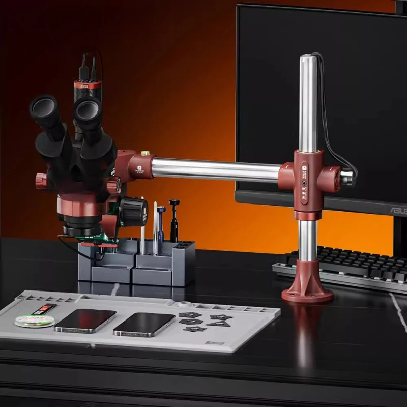 

Maintenance home microscope Shenlong arm bracket, the line is fully hidden 360 ° rotation with its own level