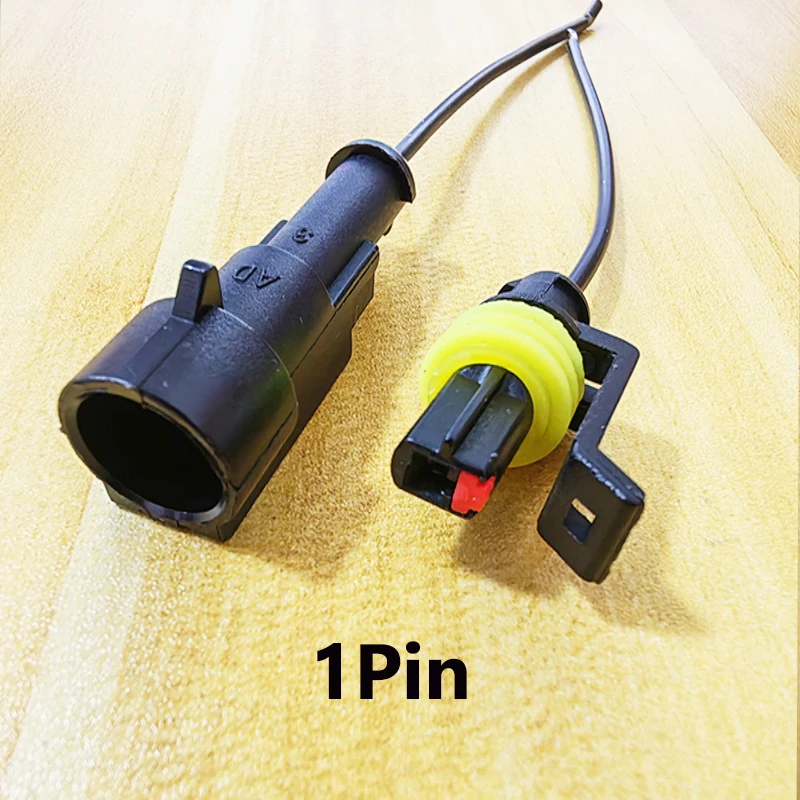 Waterproof Automotive Connector Plug 1/2/3/4/5/6Pin Sealed Pre-wired Harness Kit For Car Motorcycle Truck Electrical Wiring