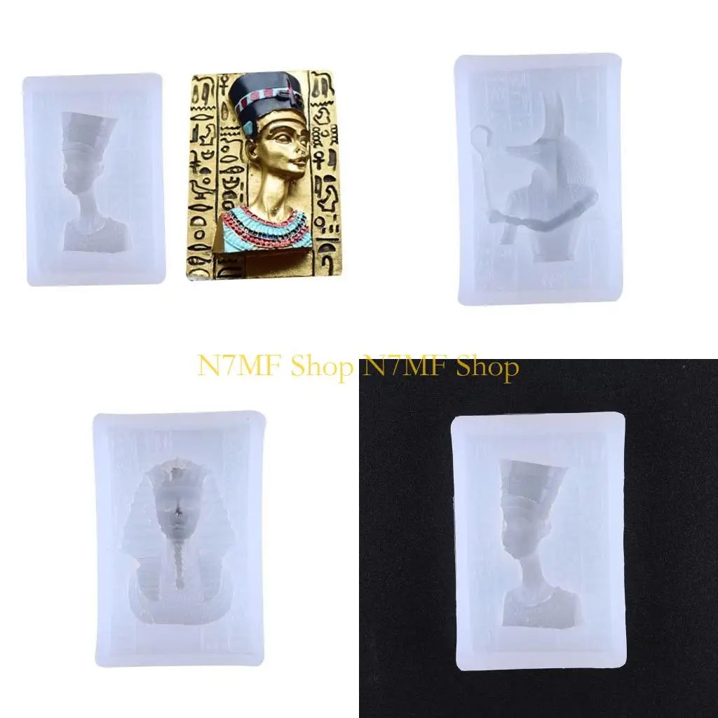 

N7MF Египетский фараон для головы силиконовой плесень для творческих подарков для детей взрослые t