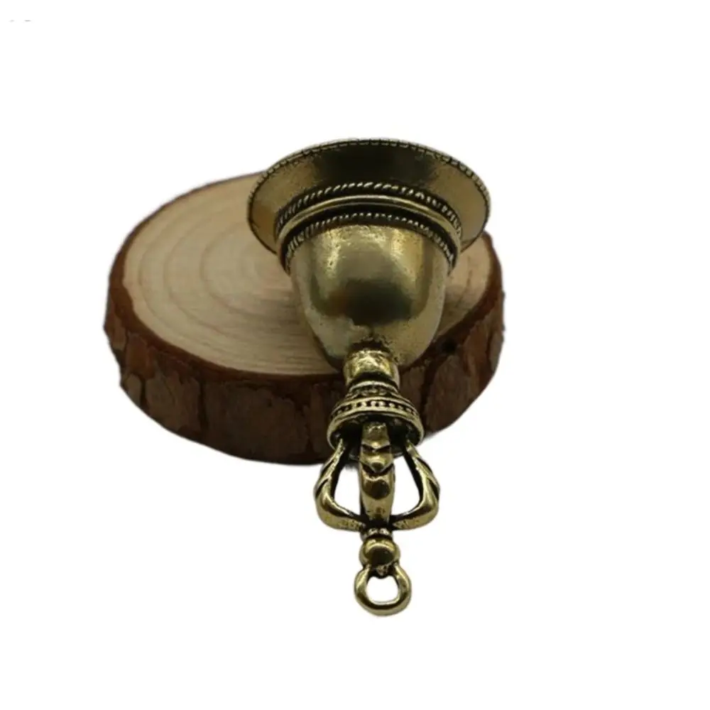 Retro Solid Home Decoration Die-casting For Decoration Handicraft Car Pendant Wind Bell Demon Subduing Bell Brass Bell
