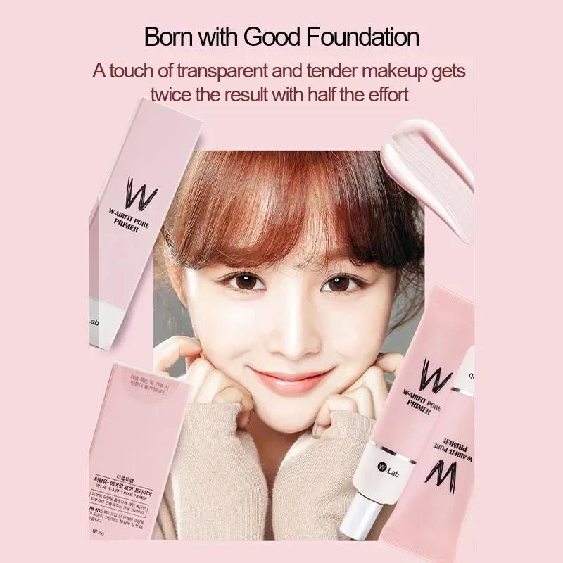 Wlab W-Airfit Pore Primer Pre Makeup Milk Brighten Face Smooth Invisible Pores Concealer Facial Professional Cosmetics Korea 35g