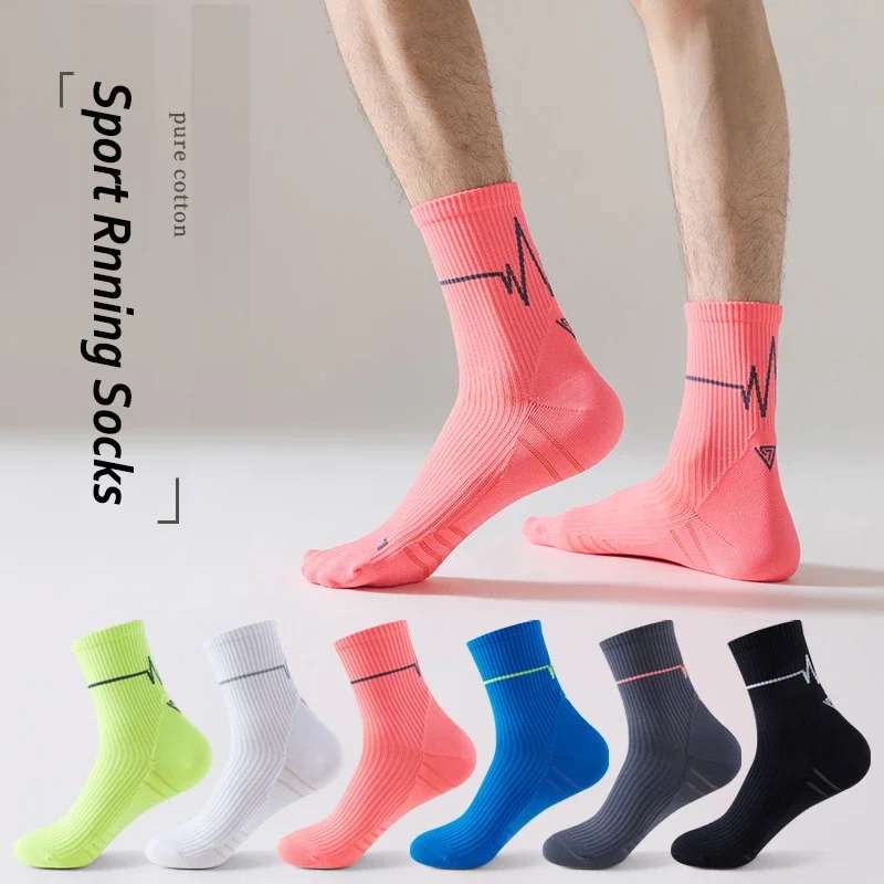 Xiaomi 3 Pair Outdoor Sports Marathon Seasons Running Crew Socks Men/Women Colorful Quick Dry Exercise Fitness Training Sock