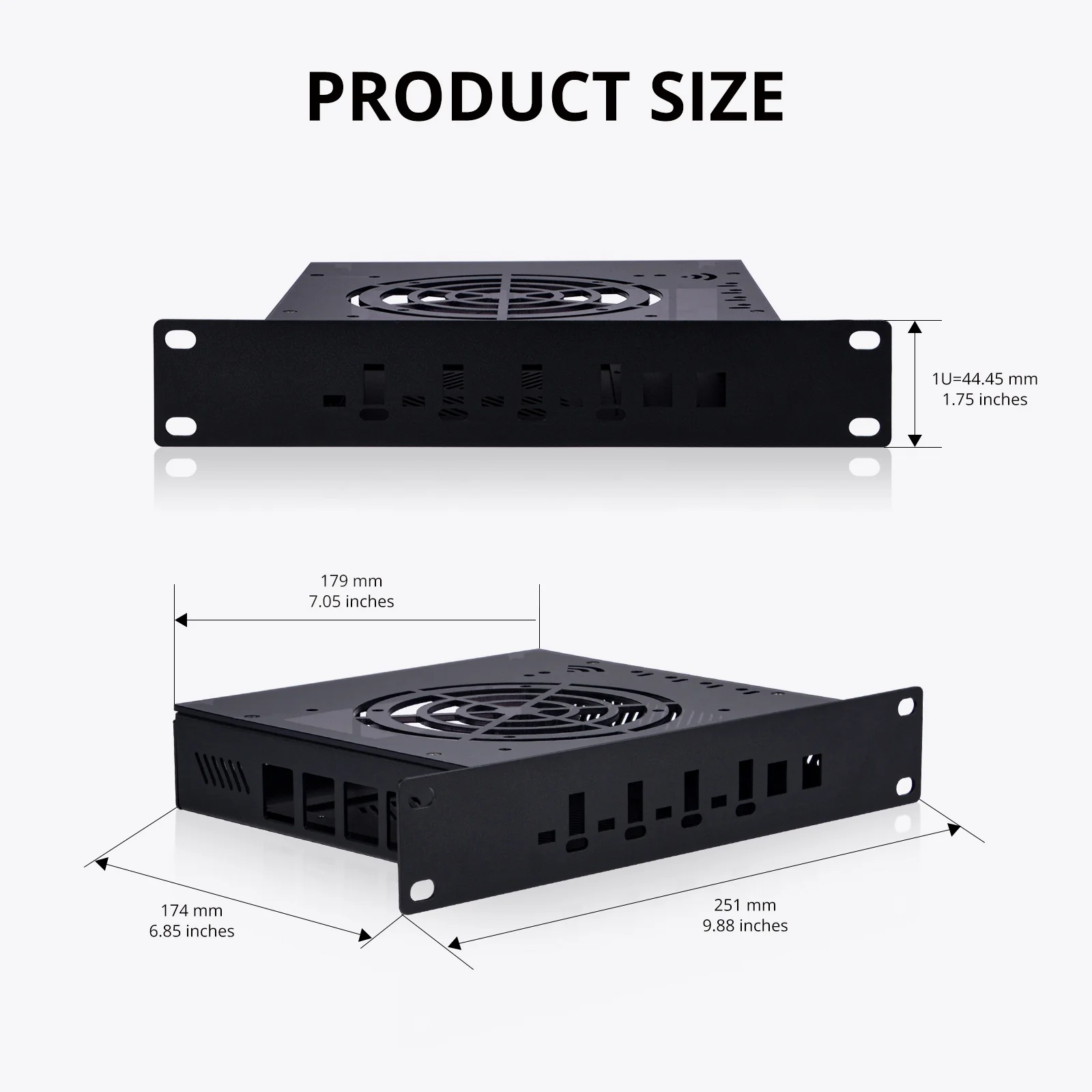 DeskPi Metal Case for Super4C Raspberry Pi CM5 Cluster Mini-ITX Board