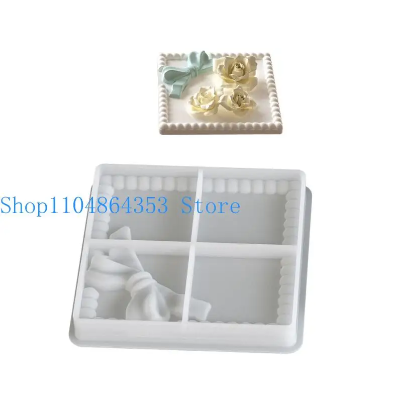 

652F Silicone Tray Mold Silicone Jewelry Plate Moulds Suitable for Hand-Making Stylish Coasters and Decorative Serving Trays