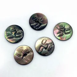 Natural Sea Shell Beads Round Cabochon Carved Moon Sun Ring Face DIY Jewelry Making Necklace Earring Bracelet Jewelry Accessorie