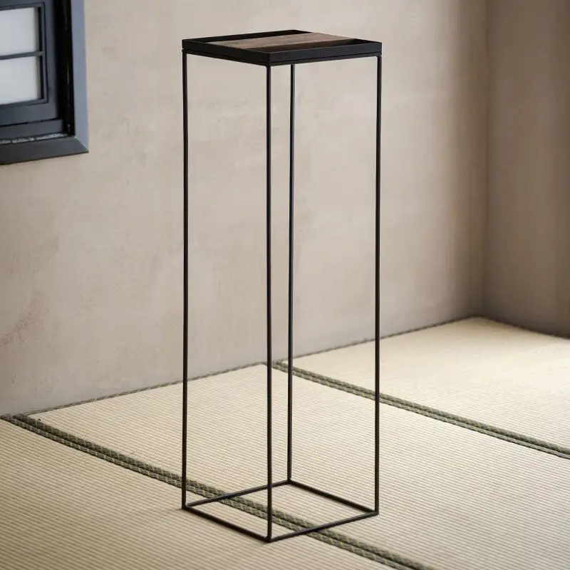 

Handmade wrought iron flower stand Floor rack Creative decorative space Tea room ornament New Chinese flower side rack