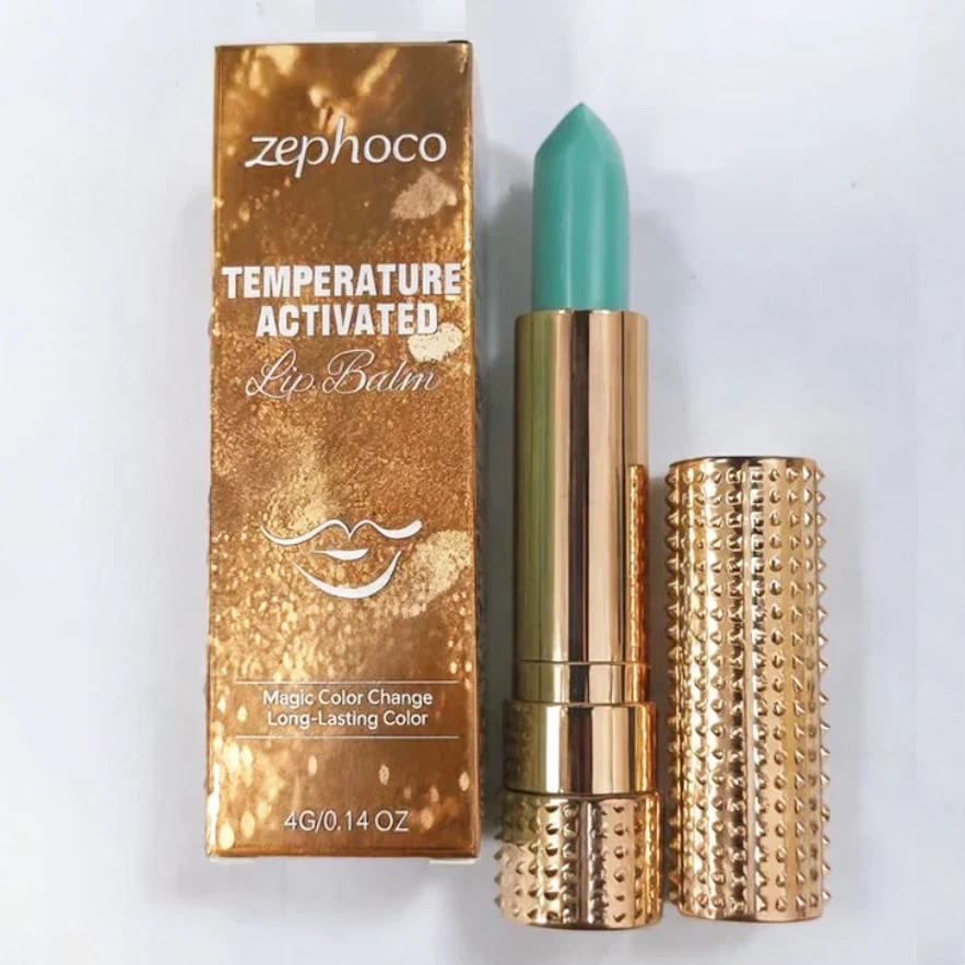 Magischer Lippenstift, Lippenbalsam, temperaturfarbverändernd, langanhaltend, nahrhaft, feuchtigkeitsspendend, wasserfest, Lipgloss, mattes Make-up