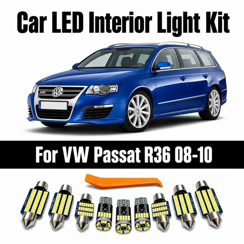 Canbus LED Interior Light Kit For VW Volkswagen Passat R36 Sedan Variant 2008 2009 2010 Dome Reading Door Courtesy Bulb