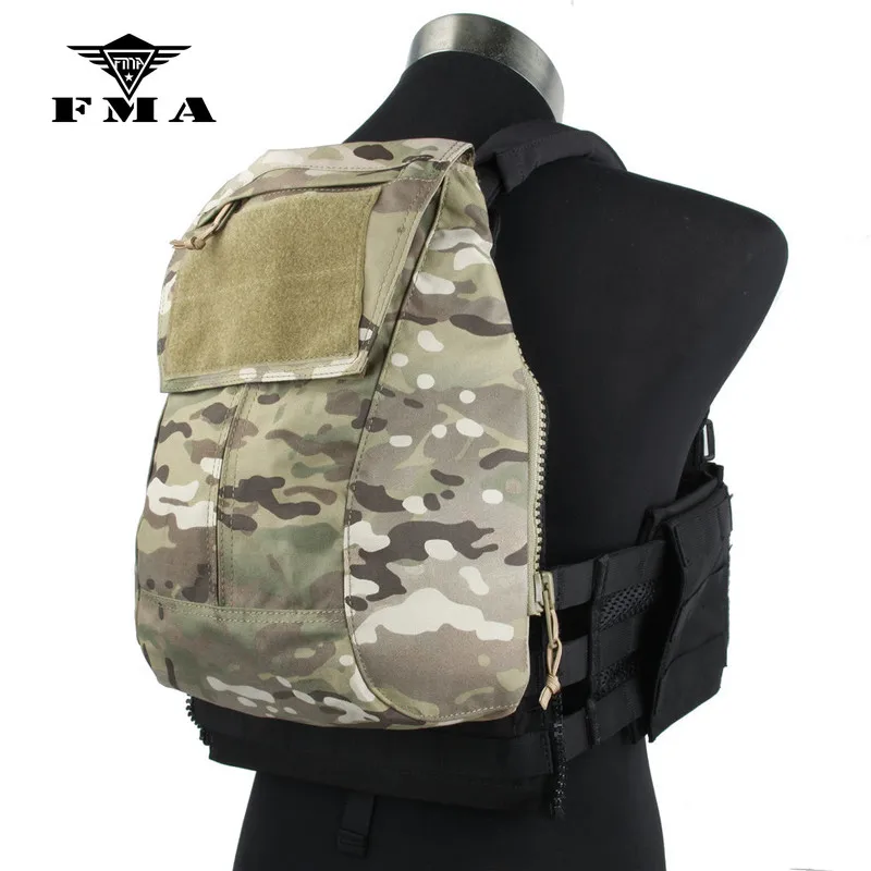 FMA Tactical Zipper-on Panel Pouch Multicam for TMC CPC AVS JPC2.0 Pouch Shooting Vest Plate Carrier