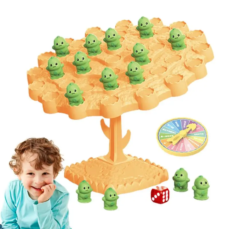 Frog Balance Tree Game | Educational Frog Game Animal Balance Toys | Children Desktop Game Gift Two-Player Balance Board Game