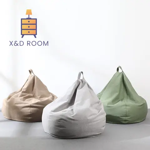 X&D 레이지 빈백 소파 다다미 레저 의자 소형 주택 빈백 분리형 세탁 가능 크리에이티브 발코니 싱글 소파 의자 뮤 2024