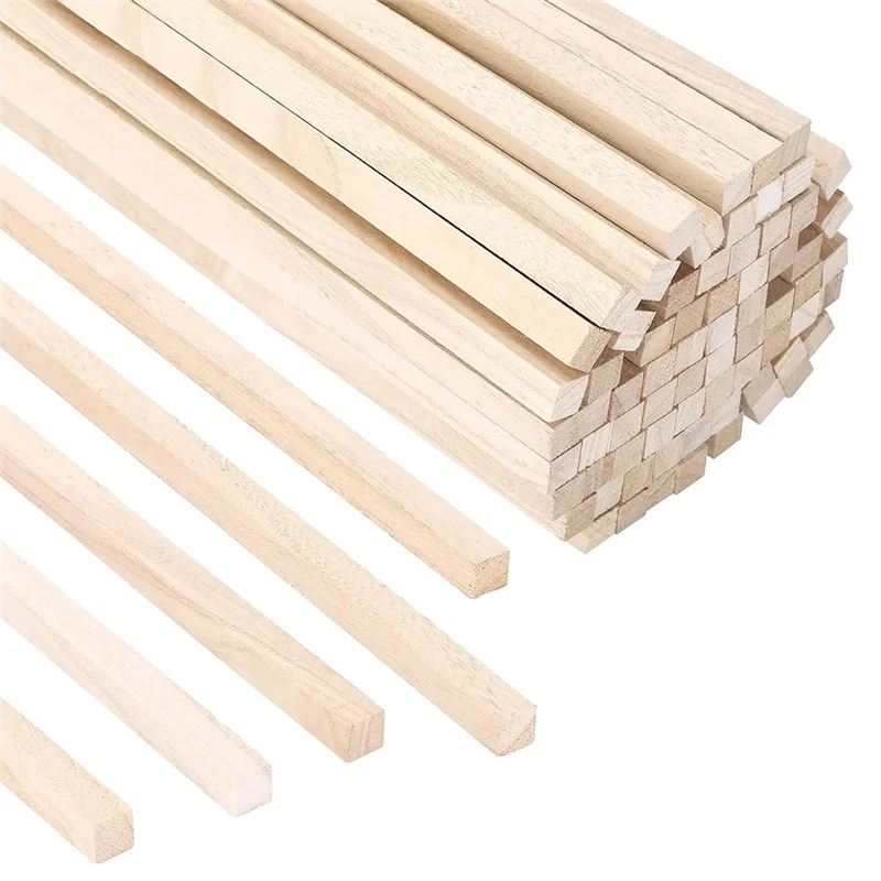 

A96K-70Pcs 1/2 Inch X 12 Inch Balsa Wood Sticks, Square Wood Dowel Rods Unfinished Balsa Wood Strips Wood Sticks For Crafts