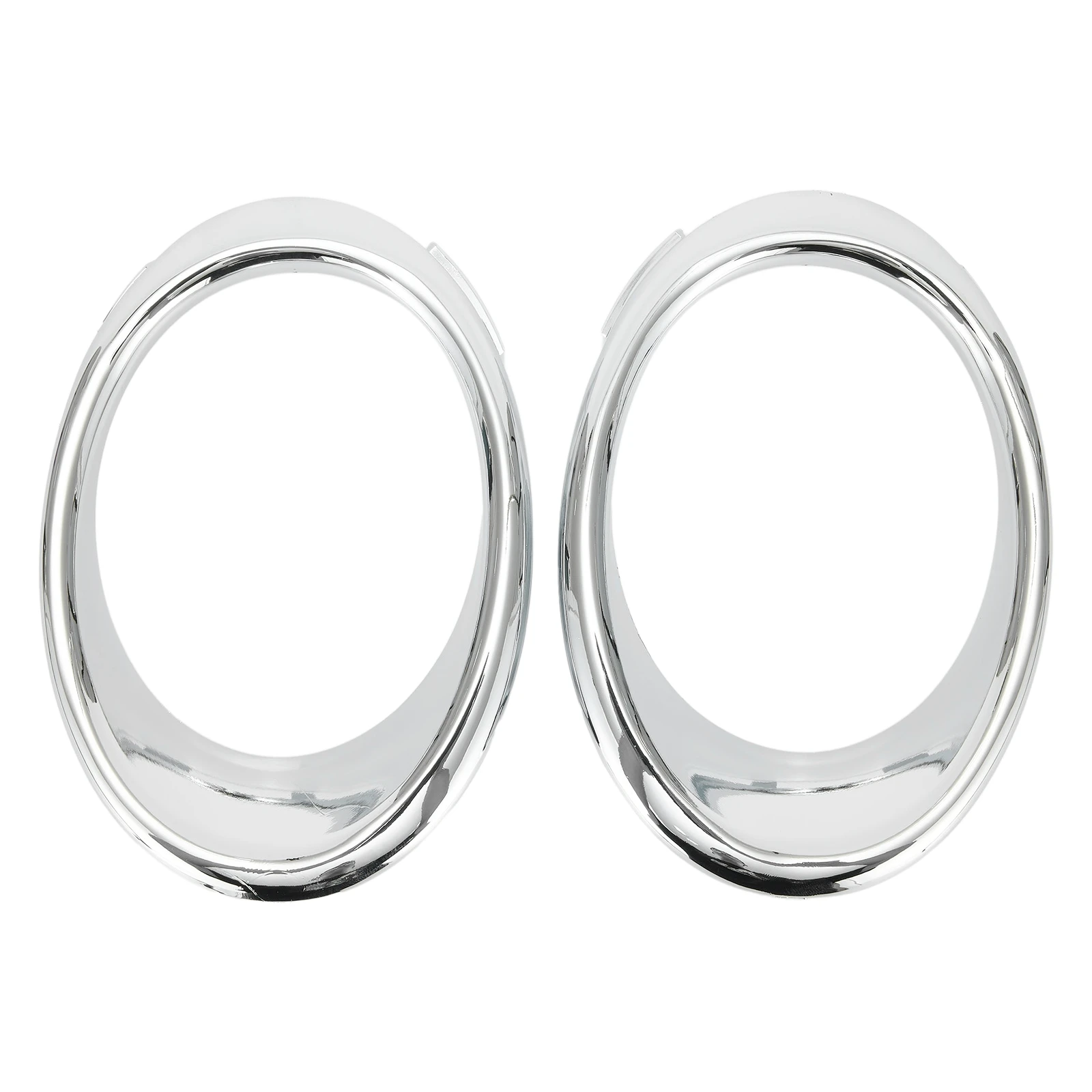 Pair Chrome Fog Lamp Bezel Trim Rings Front Left & Right for Ford For Fusion 2013 2016 Vehicle Front Light Parts