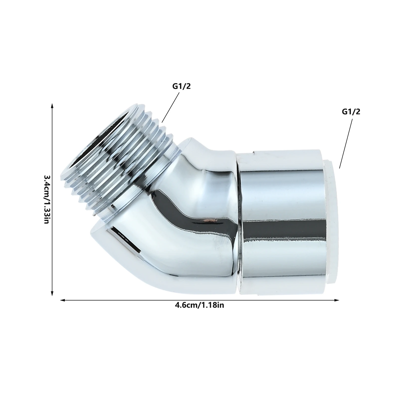 Uniwersalny uchwyt na rękę na łokieć G1/2 rączka prysznica Spray do powierzchni dysza do zraszacza na łokieć Adapter wyposażenie łazienkowe głowicy prysznicowej