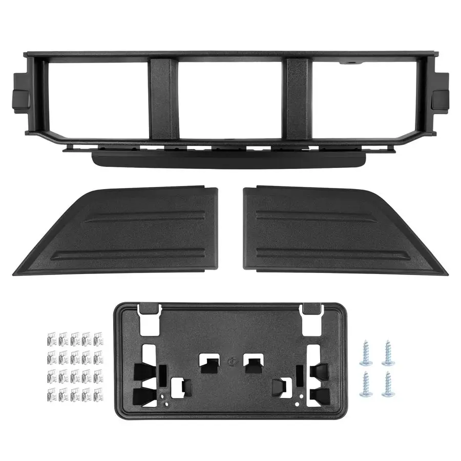 

Bumper Grille W Front Bumper Guards Pads amp License Plate Frame Bracket Kit Compatible with Ford F150 F150 2021 2022 2023, Lowe
