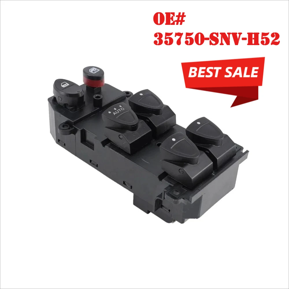 35750-SNV-H52 35750SNVH52 35750-SNV-H51 35750-SNA-A11 Interruptor Principal do Vidro Elétrico Dianteiro Esquerdo para Honda Civic 2006-2011