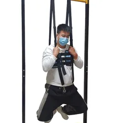 Medical Lumbar Traction Belt Sling Hanging Horizontal Bar Waist Stretcher Disc Spine Rehabilitation Stretch Straps Pains Relief