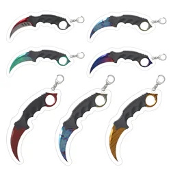 CS2 CS GO Karambit key ring chain game props Gamma Doppler Autotronic high quality acrylic pendant customization holiday gift