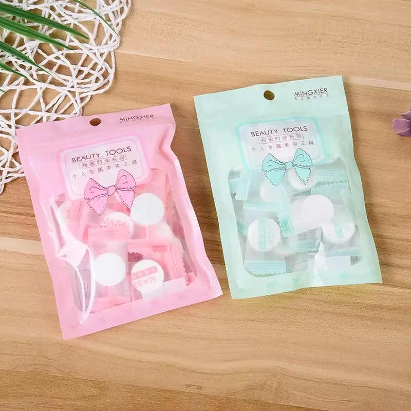 15/30pcs Disposable Compressed Facial Mask Portable Travel Non-woven Face Mask Skin Care Cotton Wrapped Masks Paper