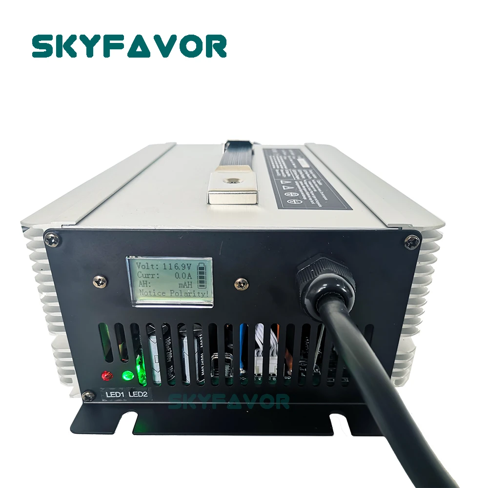 شاحن بطارية LiFePO4 مخصص مع شاشة عرض ، من من من من من نوع V 40S ، وشاحن سريع لسيارة VECTRIX VX 1 والدراجات النارية