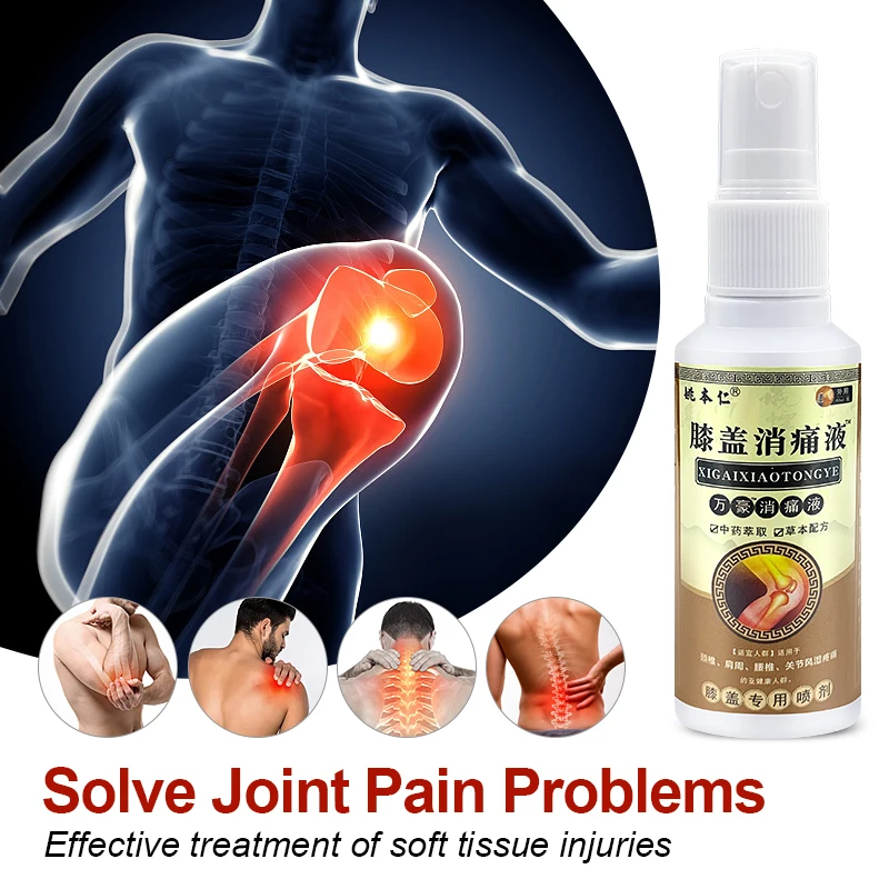 1-2-4pcs Snake Venom Knee Arthritis Spray Knee Joint Swollen Pain Knee Pain Relief Spray Knee Effusion Synovitis Herbal Potion