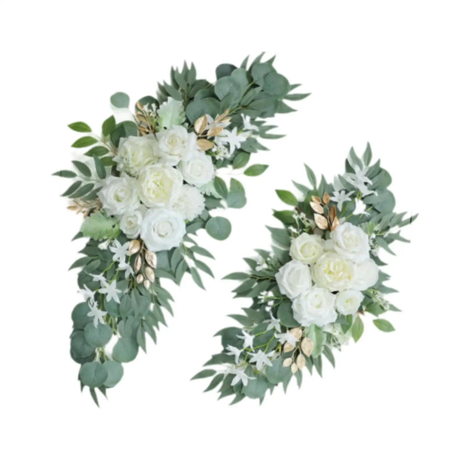 

2 Pieces Wedding Arch Flowers, Floral Backdrop, Silk Flowers, Artificial Flower