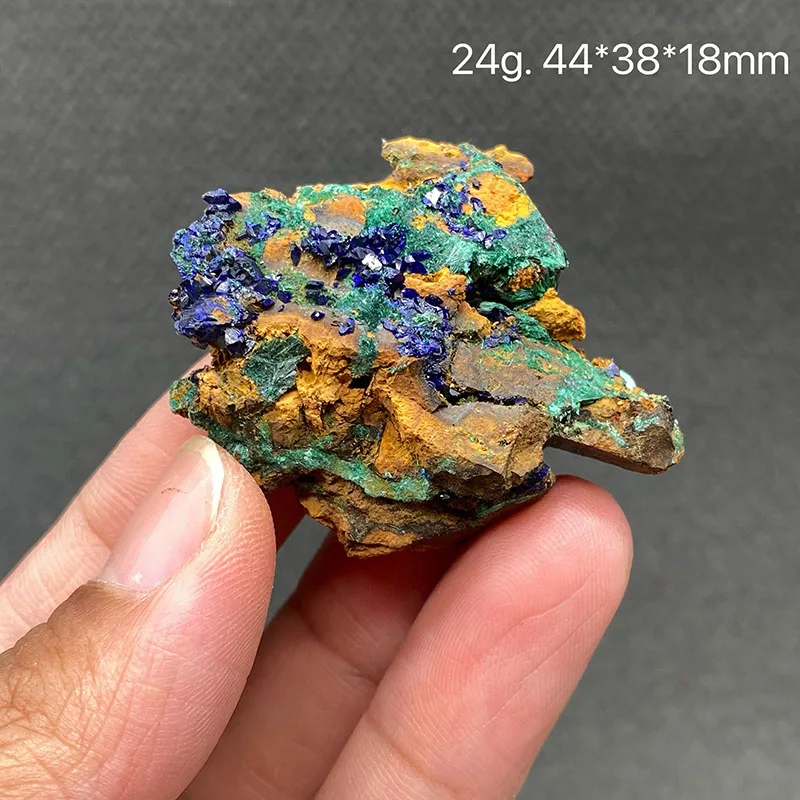 100% natural azurite  raw stone mineral specimen  gem collection Home decoration accessories, healing crystal