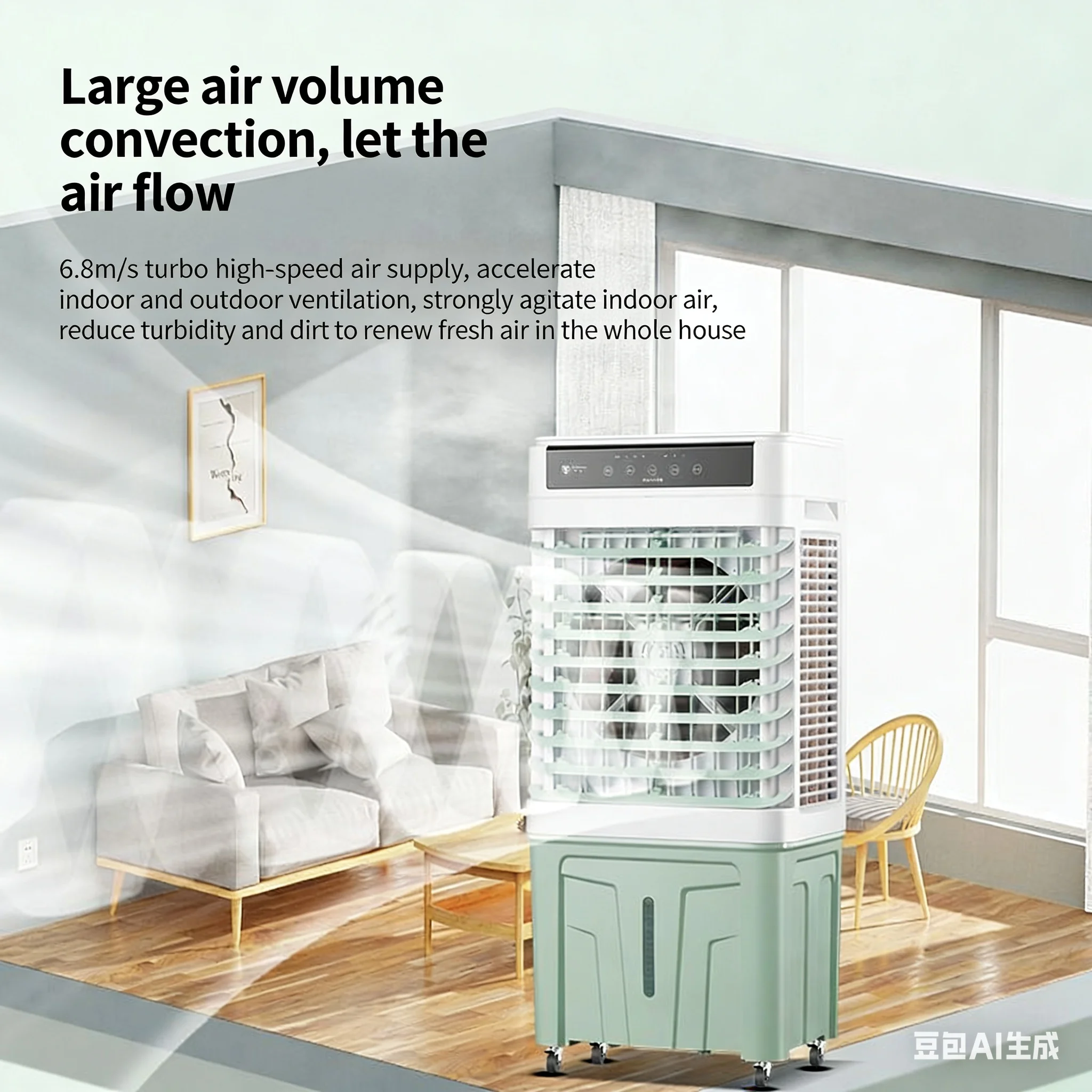 Arrival Home Portable Climatiseur Mini Ductless Air Conditioner Factory OEM Water Cooling Mobile Room Swamp Air Cooler view 3