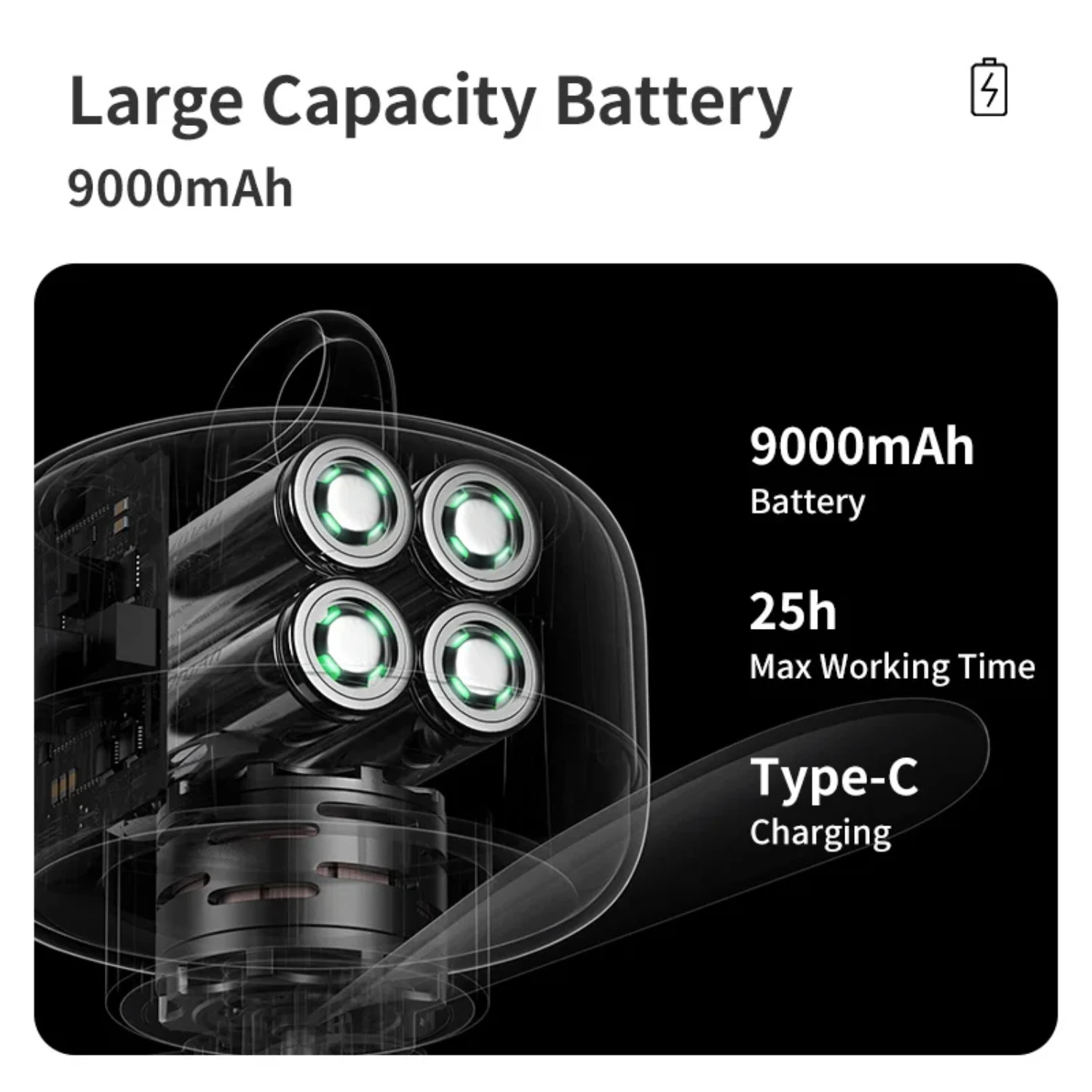 New Sleek and energy-efficient portable ceiling fan with remote control, perfect for bedroom, living room, or outdoor use. This 