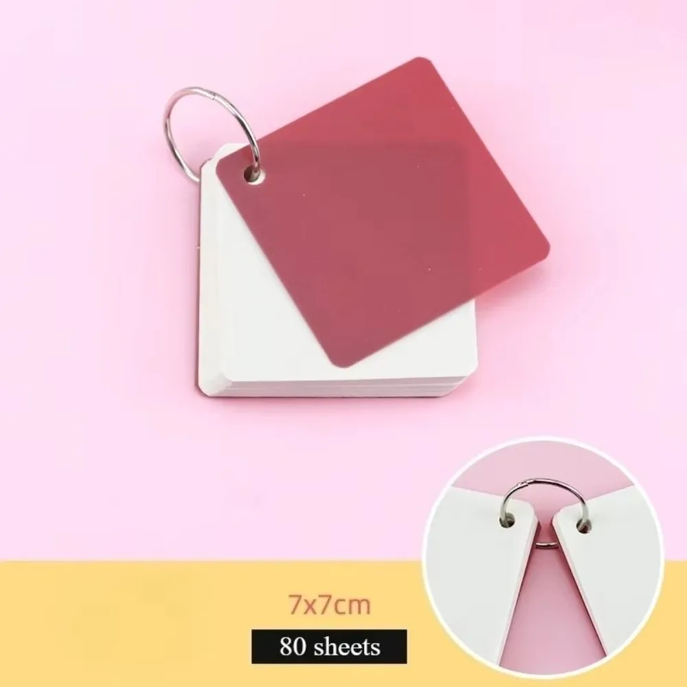 

Portable Pocket Memo Pads with Ring 80 Sheets Memory Learning Book Loose Leaf Loose Leaf Notepad for Memory Learning Studying