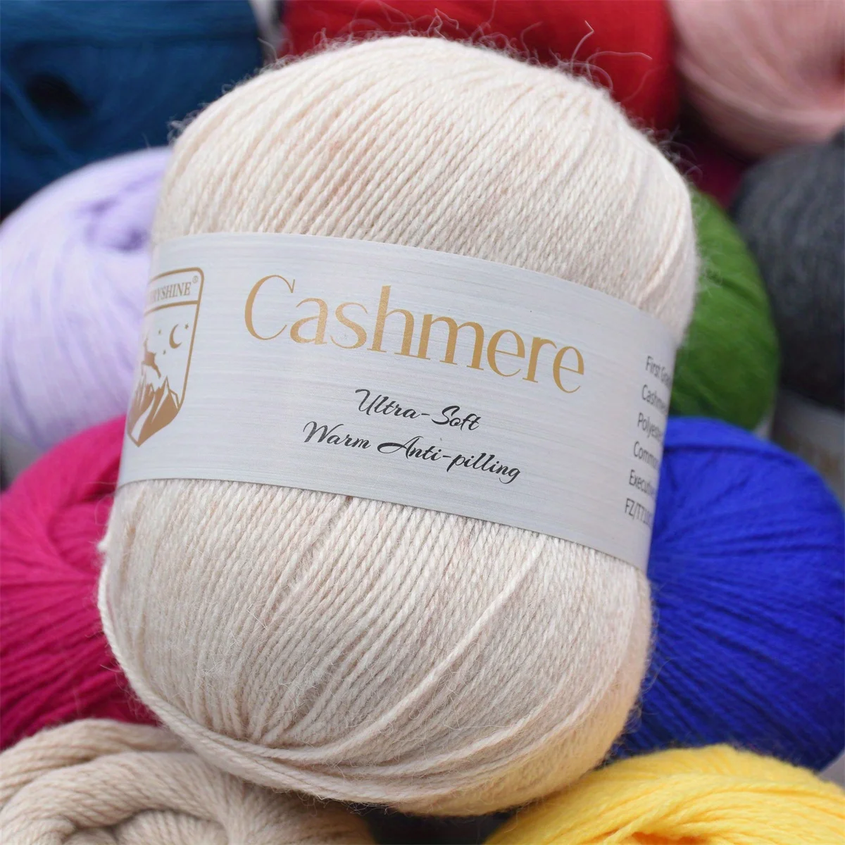 6pcs Cashmere Yarn Set, Ultra-Soft Polyester Blend, 300g/10.58oz Total, for DIY Crochet & Knitting, Warm Hand-Woven Crafts