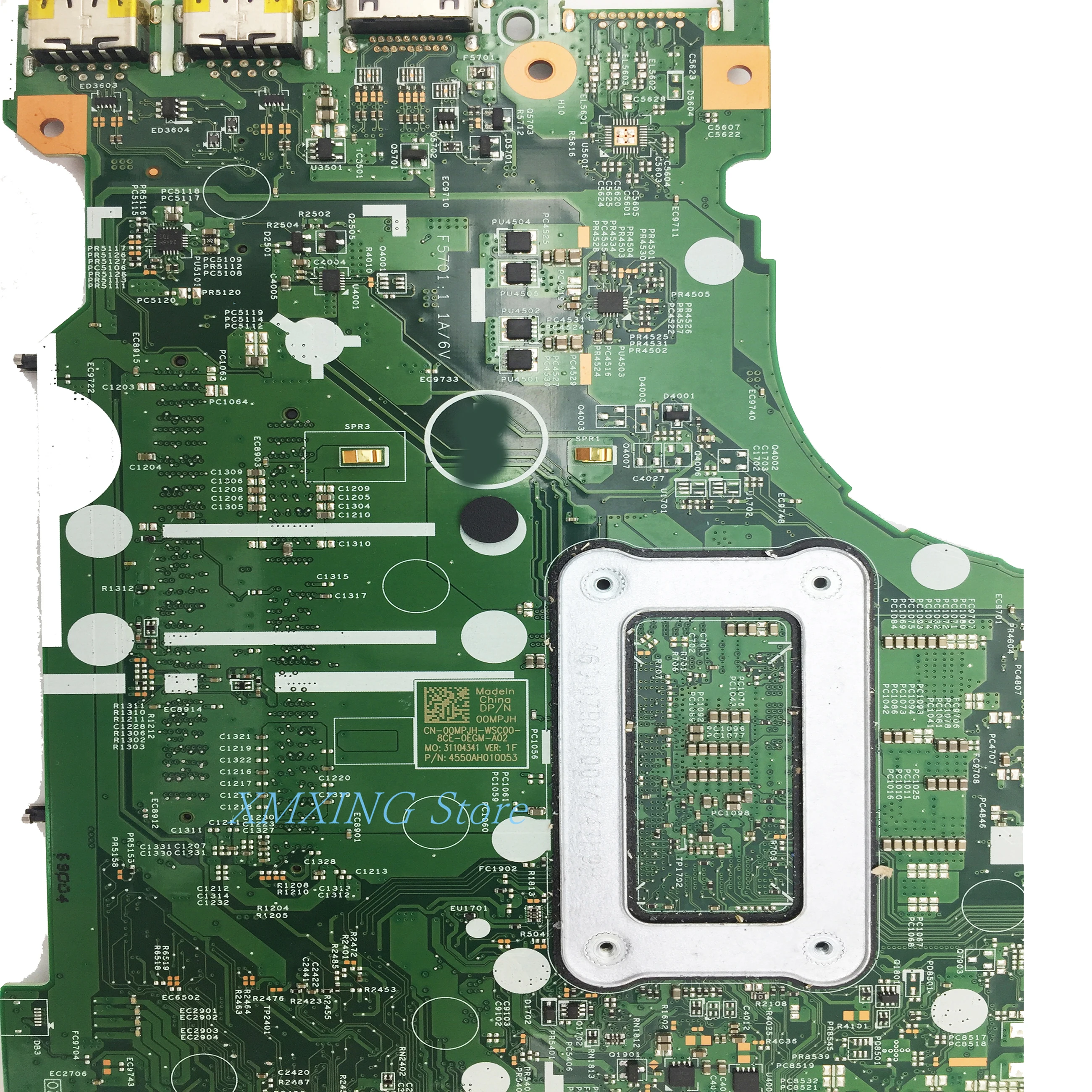 Материнская плата FULCOL для ноутбука DELL Latitude 3567, ЦП I3-7020U-1 15341 00, MPJH 0, CN-00MPJH работоспособность протестирована