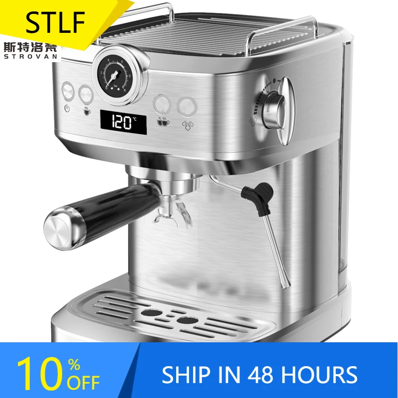 

STLF Espresso Coffee Maker Factory Custom Semi-automatic Italy Coffee Machine Stainless Steel Home Espresso Machine