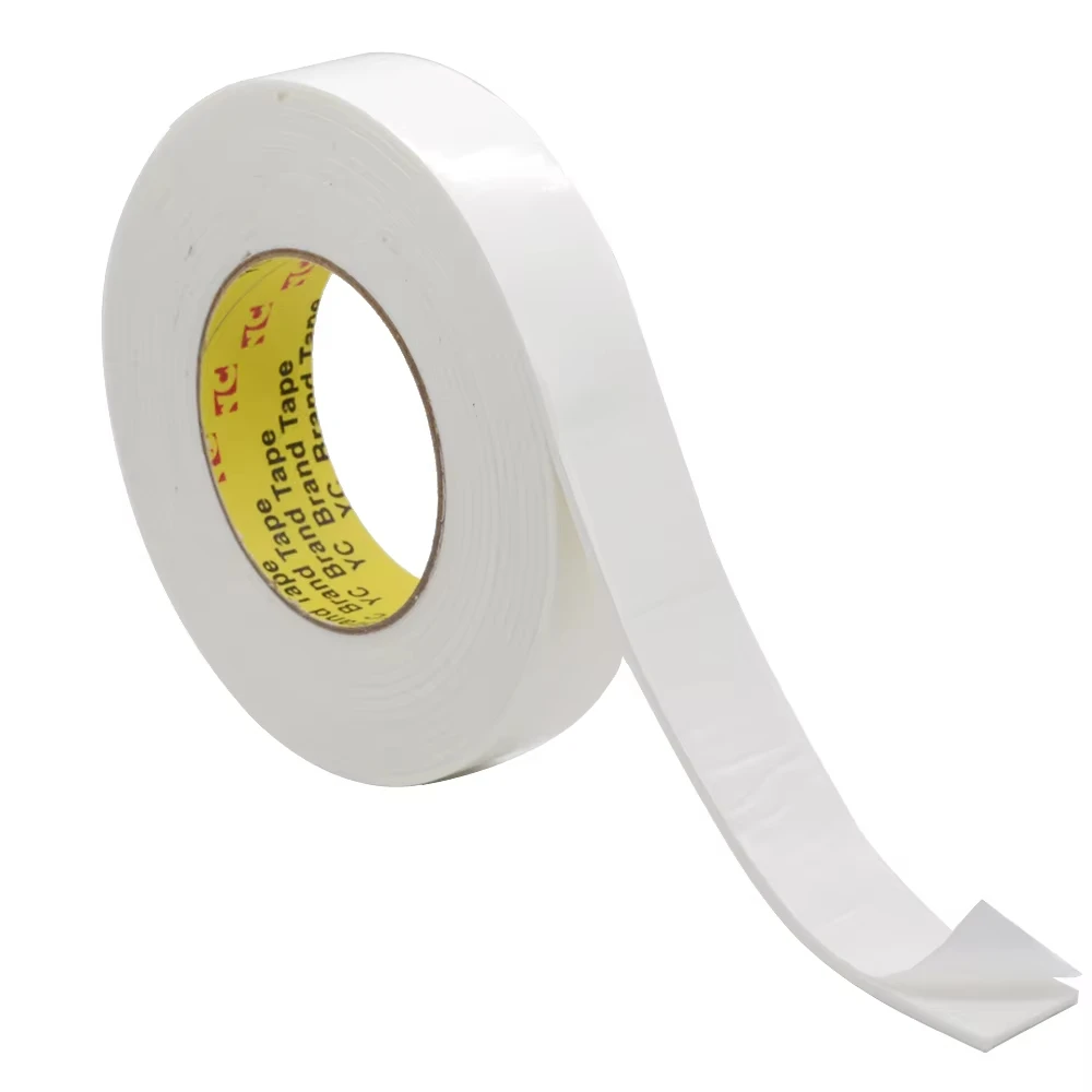 Sponge Double Sided Adhesive Decorative Foam Adhesive Double Sided Tape Adhesive Strong Sticky 50M/Roll Width 50MM