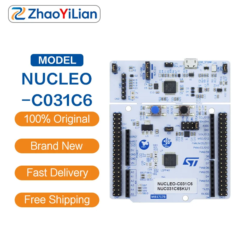 NUCLEO-C031C6 Development Board For STM32C031C6 Microcontroller