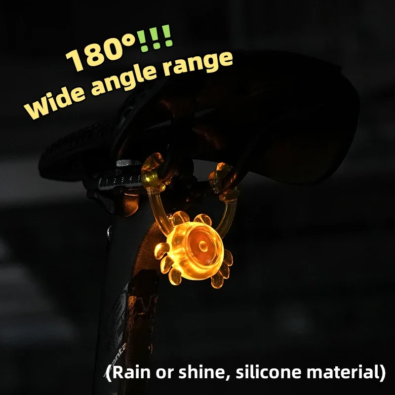 المحمولة عالية السطوع LED الدراجة الخلفية ضوء مقاوم للماء عمر البطارية الطويل ليلة ركوب الدراجات الضوء الخلفي سهلة التركيب دراجة الخفيفة