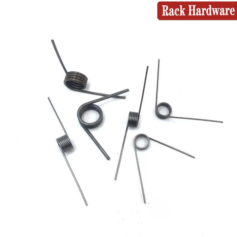 10pcs 1.0mm Left Rotating Torsion Spring Assorted Kit V-Shaped Rotating Coil for Industrial equipment Auto Parts Mechanical Repa