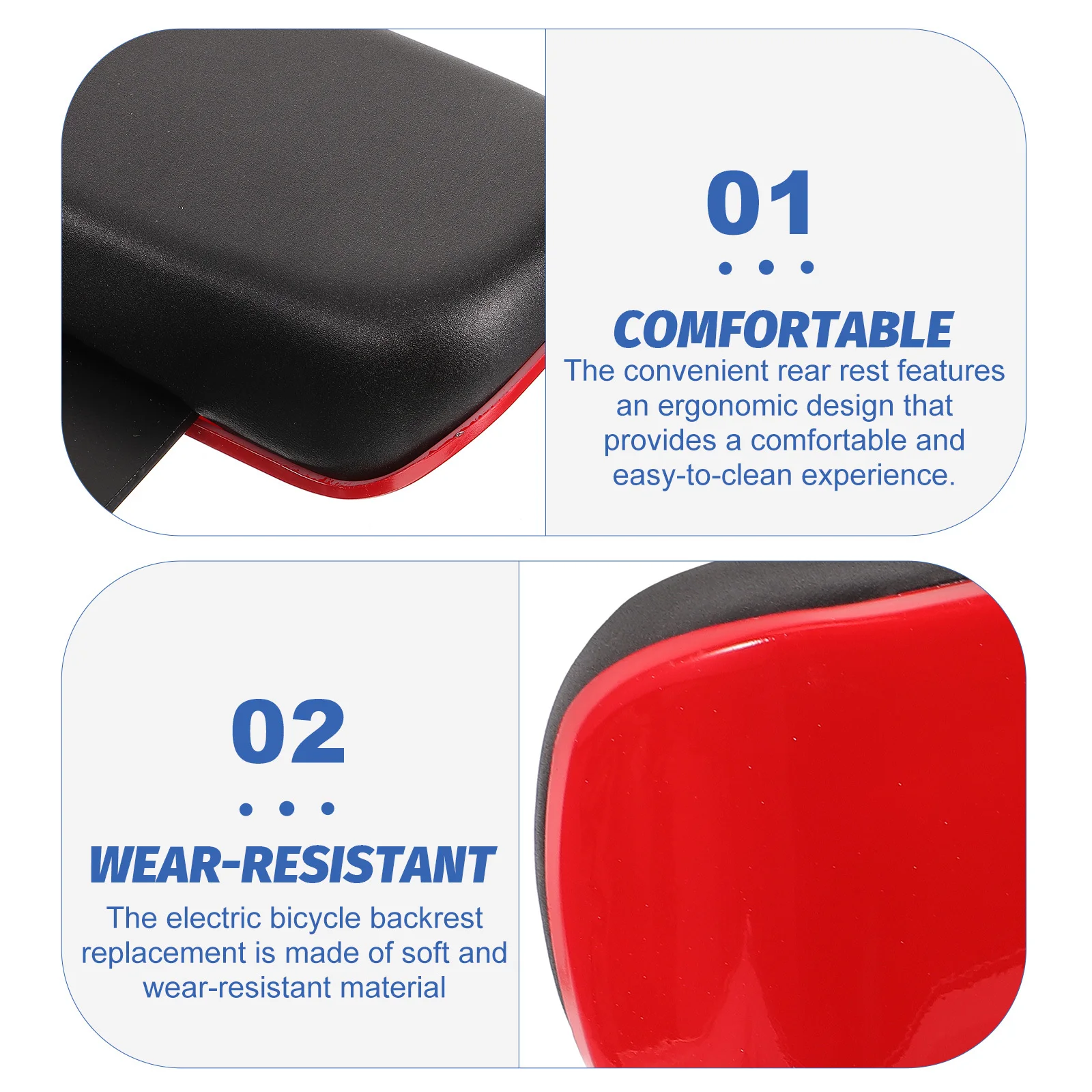 

Backrest For Bike Universal Rear Seat Cushion For Electric Bicycle Durable Comfortable Child Passenger Support Cycling