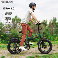 VITILAN i7Pro 3.0 Adult Electric Bike 1200W Electrical Road Bicycle 48V 20Ah Fatbike MTB E-bike 20\