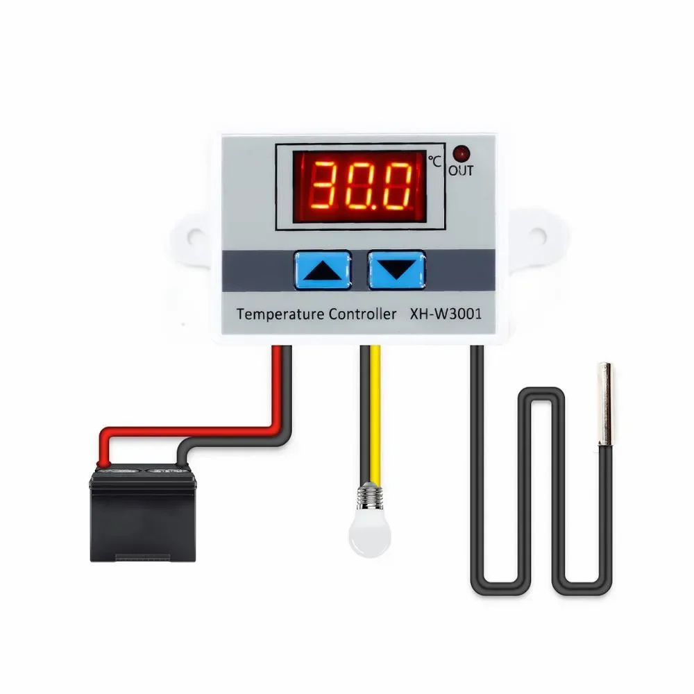 XH-W3001 Digital Control Temperature Microcomputer Thermostat Switch Thermometer New Thermoregulator 12/24/220V